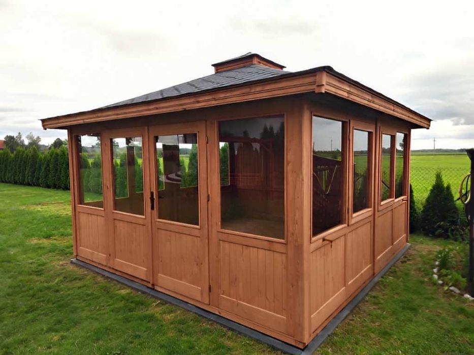 Altana 23 Ogrodowa 4x4 Szklana | Z Gontem i Impregnacją od PRODUCENTA