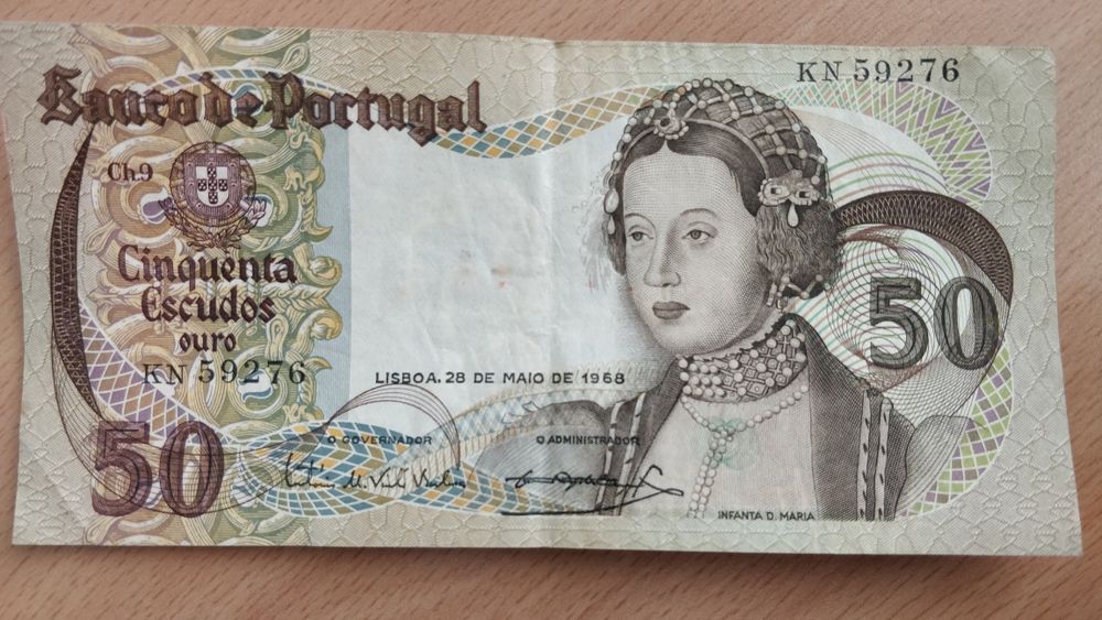 Nota de 50 escudos 1968