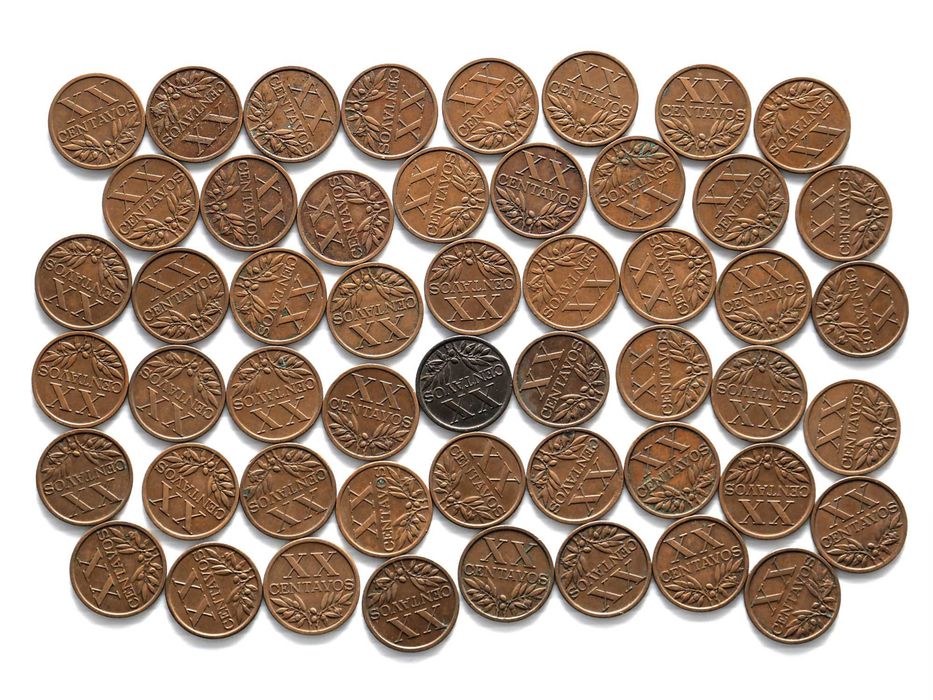 Lote de 51 Moedas 20 Centavos 1964
