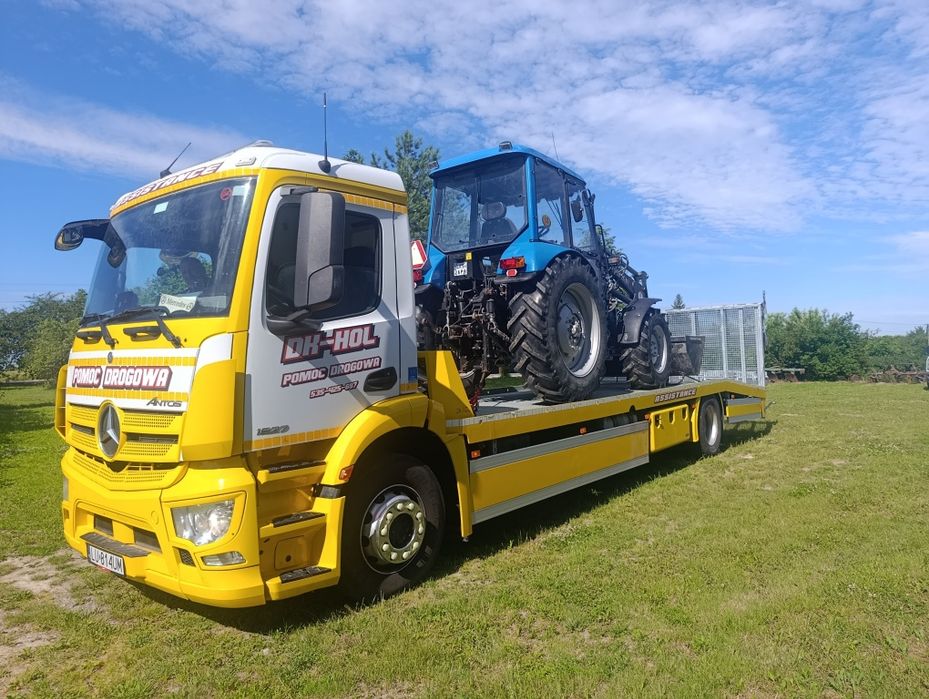Transport maszyn rolniczych i budowlanych pomoc drogowa do 10 ton