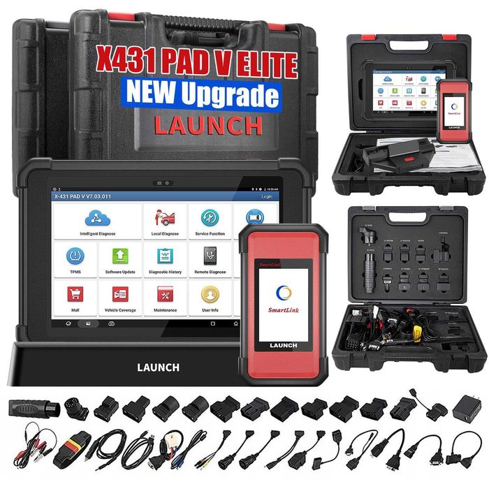 Máq. Diagnostico Auto - Launch PAD V Elite J2534 SmartLink C Nova