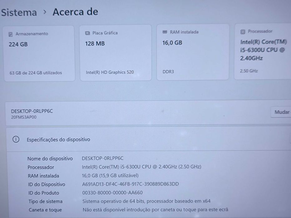Lenovo ThinkPad T460 i5 SSD 256GB 16GB ram