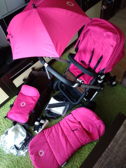 Wózek Bugaboo Cameleon 2 3w1 zestaw dodatki dostawka dla starszego