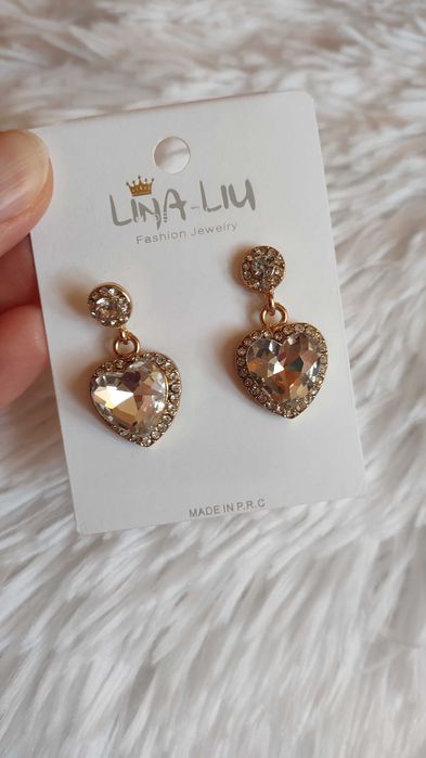 Kolczyki serduszka Lina Liu