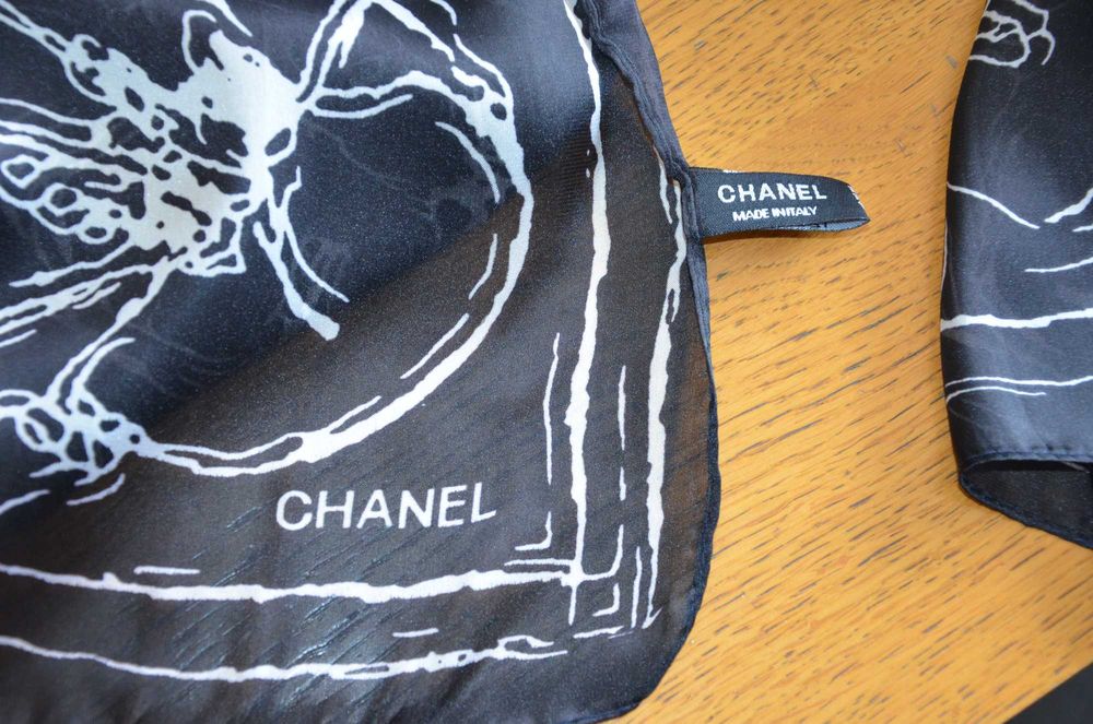 chusta/apaszka/szal chanel jedwab/silk