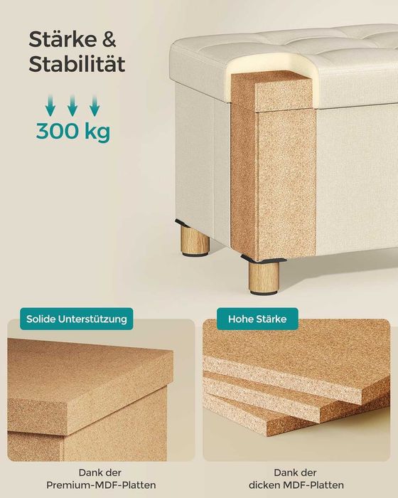 Nowa pufa / siedzisko / podnóżek / półka / SONGMICS !A35!