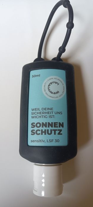 Krem do opalania filtr 30 50 ml w silikonowym etui