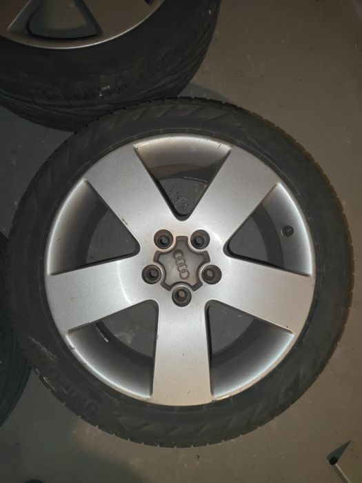 Felgi Audi 17” 5x112 + opony 2025 Uniroyal 225/45 – jak nowe!