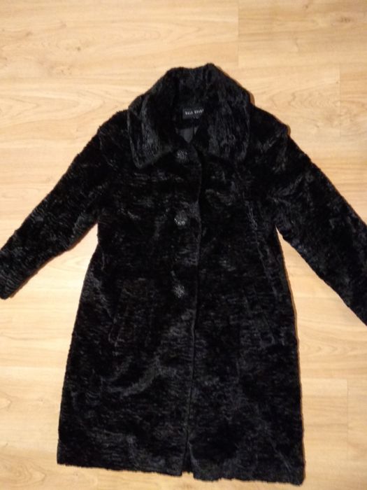 Futerko karakuł płaszcz czarny