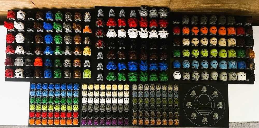 Tablica Wystawa Stojak do masek Bionicle Kanohi Nuva 7x7 Druk 3D