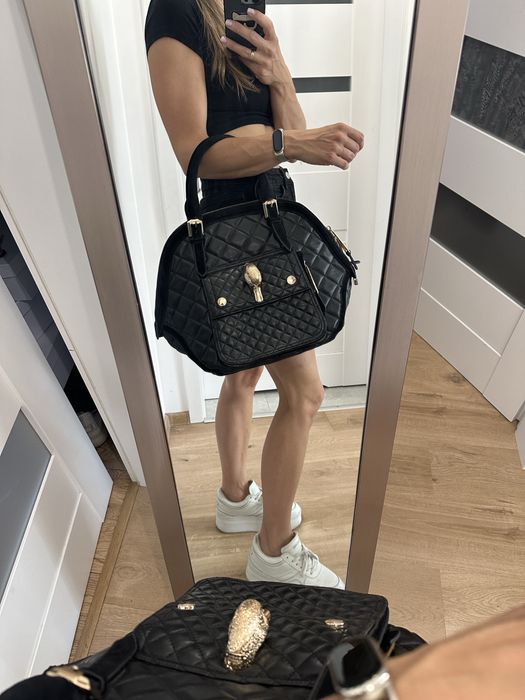 Torba do reki burberry czarna pikowana