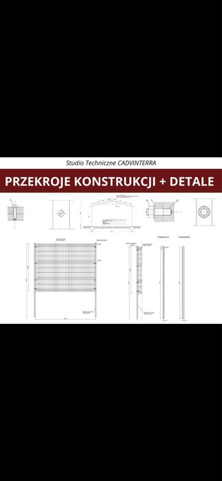 Rysunki techniczne 2D AutoCAD,przerysowanie PDF do DWG,Podwykonawca