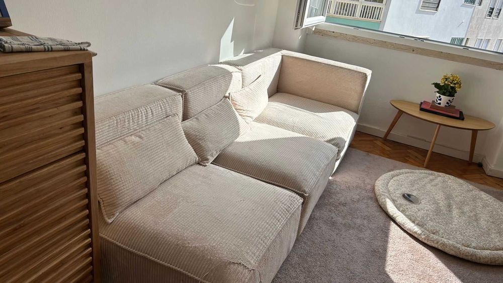 Sofá Modular de 3 Peças