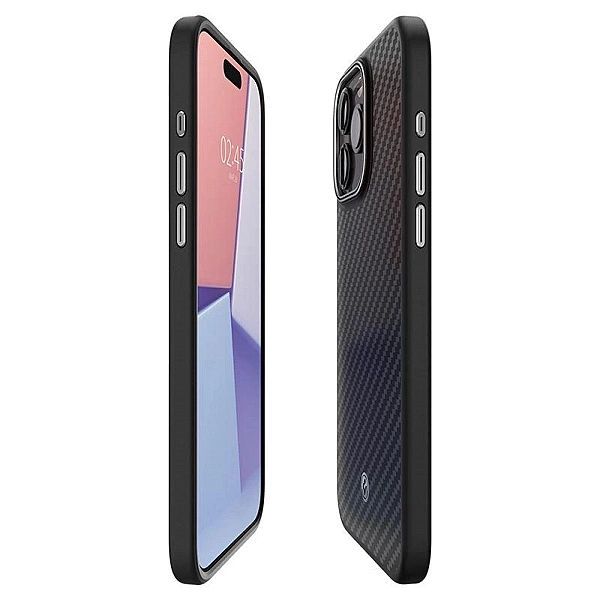 Etui Spigen Enzo Aramid Mag z MagSafe na iPhone 15 Pro Max - matowo-cz
