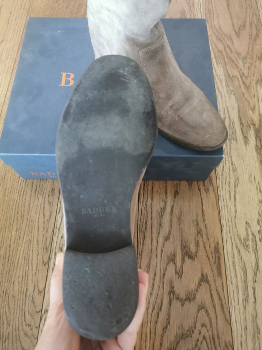 Botki zamszowe Badura 38 na platformie