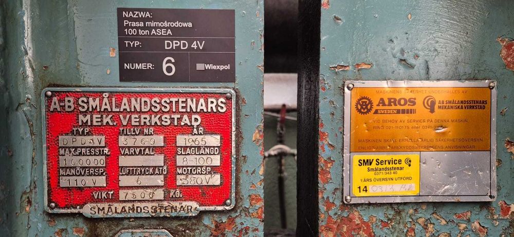 Prasa mimośrodowa 100 ton