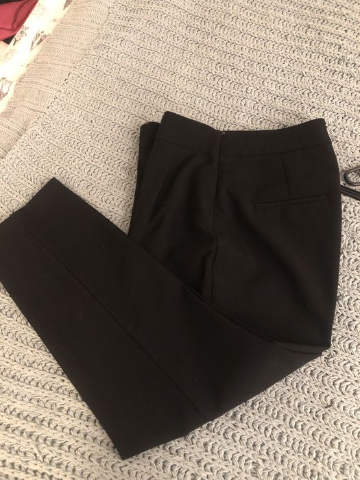 Czarne spodnie wysoki stan zara w kant stan bdb super sie prezentuja