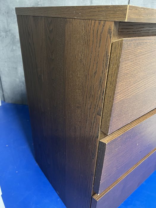 Komoda ikea malm 3 szuflady ciemnybrąz z dostawą
