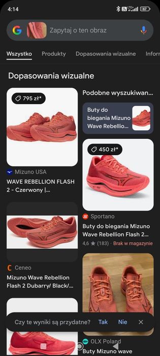 Buty Mizuno Wave Rebellion Flash 2 M Czerwone