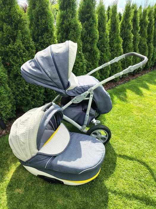 Wózek dziecięcy  gondola + spacerówka  Camarelo Sirio n