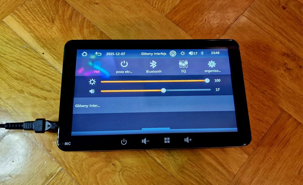 Wyświetlacz CarPlay AndroidAuto Po Polsku Komplet Nowy Tanio