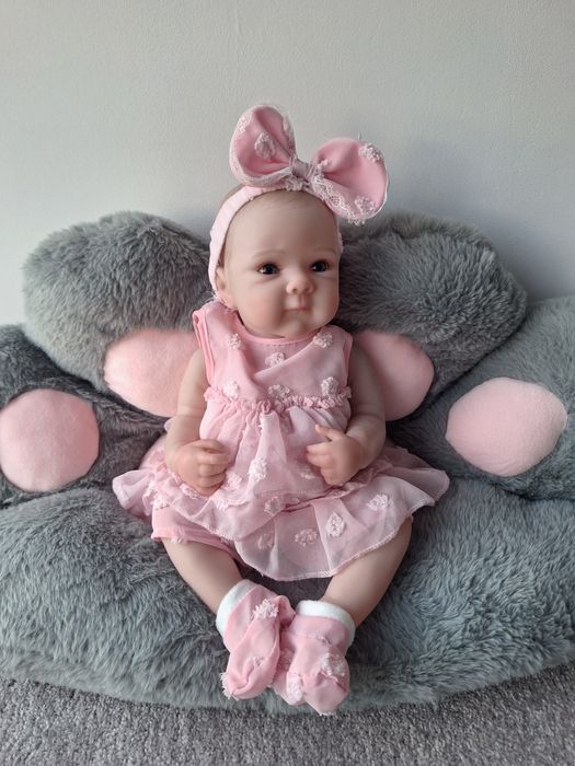 Lalka jak żywe dziecko reborn piękna NOWA duża prawie 50 cm , cala gum