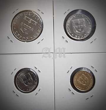 PORTUGAL - 4 moedas XXV Campeonato Mundial de Hoque  em Patins 1982
