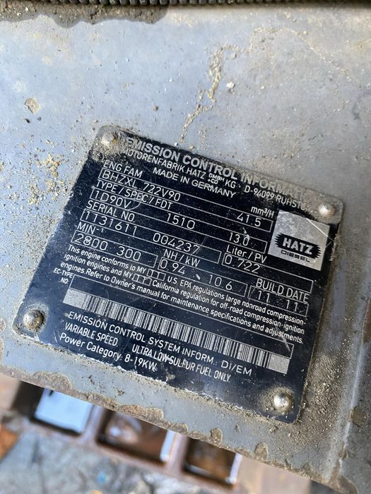 Виброплита 700 кг Atlas Copco 2012 Hatz