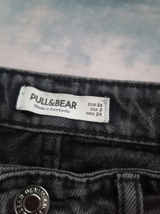 Calças de ganga Pantacourt