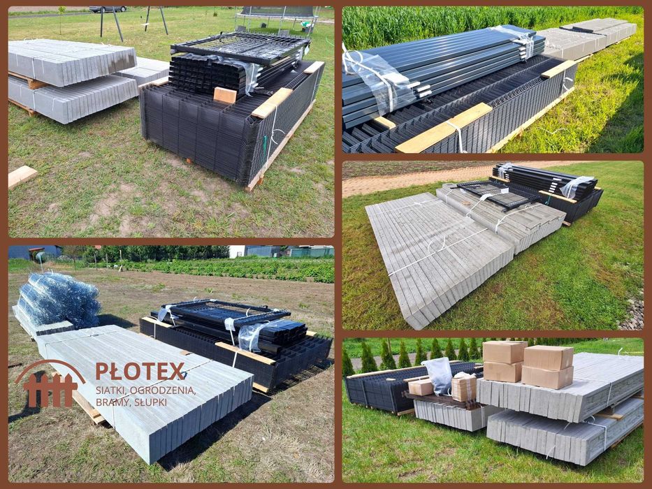 60x40x1,5 1MB Słupek/Słupki Ogrodzeniowe. Panel/Panele Ogrodzeniowe