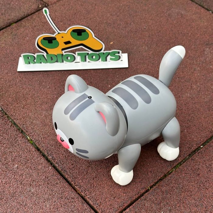 Котёнок на радиоуправлении “Пушинка” сер | Котик на пульте | Кот-робот