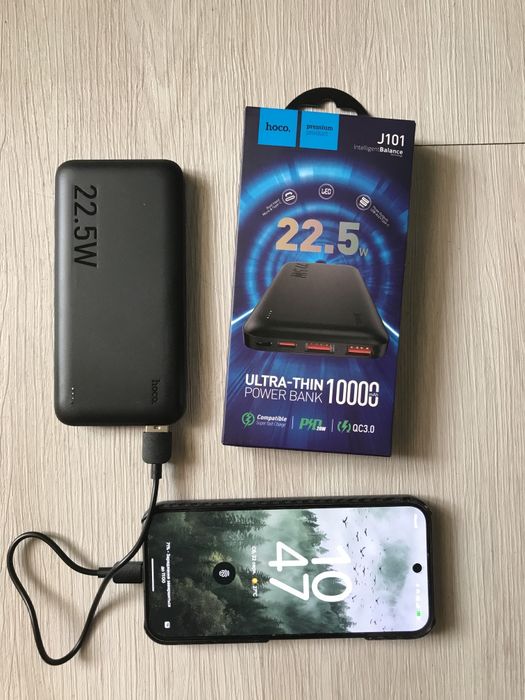 Power Bank Hoco J101 10000 mAh 22.5W швидка зарядка PD QC 3.0