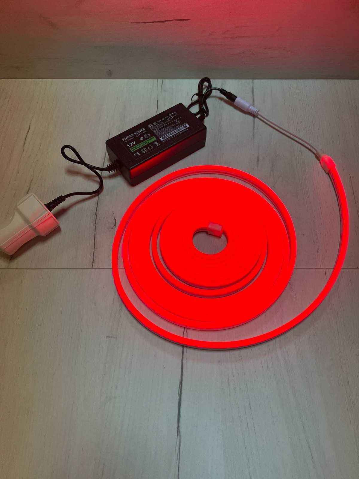 Неон 12В-220В 5м Cветодиодная неоновая лента neon + Блок 220 вольт: 245 ...