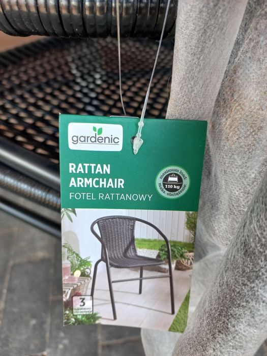 Krzesła / fotele poli rattanowe ogrodowe tarasowe na balkon