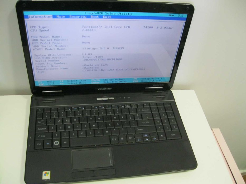 Laptop Acer Emachines sprawny 15,6 cala pentium Dual Core 2x 2,00GHz