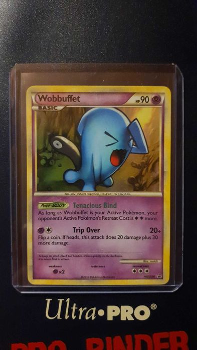 2010 Pokemon TCG Wobbuffet Cosmos Holo HGSS04 Black Star Promo Carta