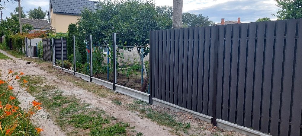 Еврозабор.Зборный фундамент.Бордюр для сада,заборов.