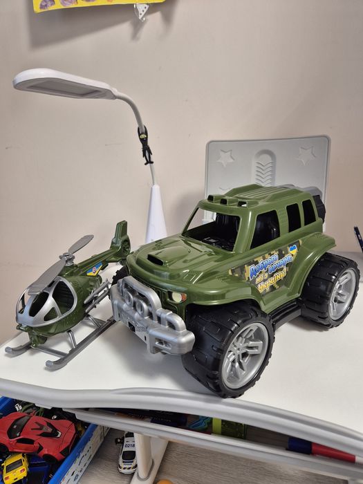 Технок. Дитячий набір військова техніка. Машинка. Гелікоптер.