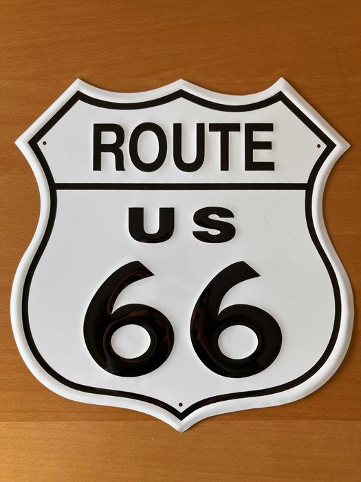 Placa/sign/shield Route 66 - original, comprada nos E.U.A. - novo
