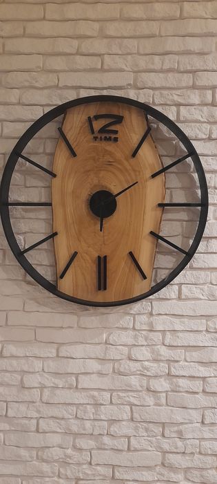 Zegar ścienny DREWNIANY LOFT 75cm