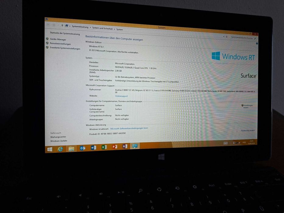 Microsoft Surface RT 32GB com Teclado