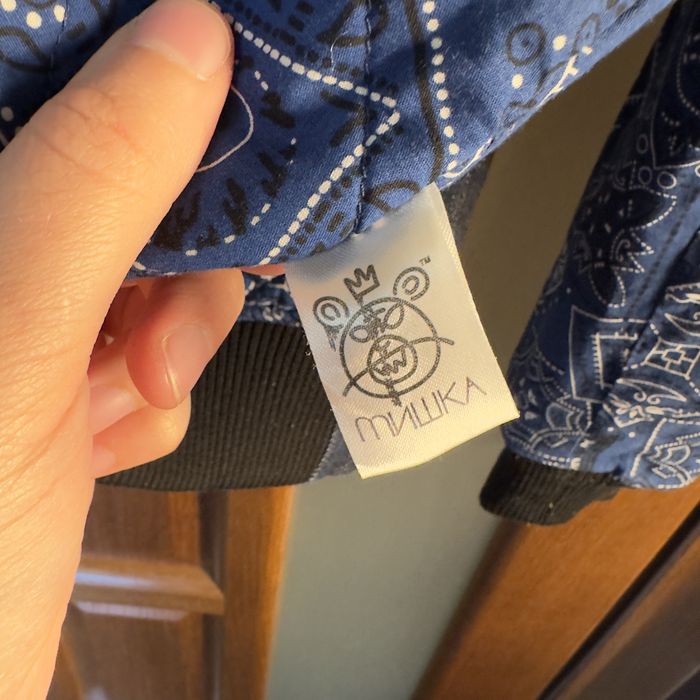 Вінтажна джинсова куртка-бомбер MISHKA NYC розмір L - XL