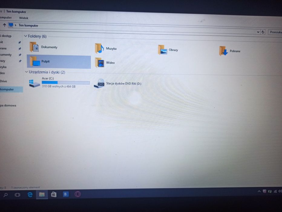 Laptop Acer Aspire ES1-533 + Ładowarka