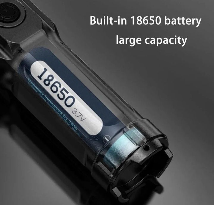 Lanterna tática LED T6 2000 lumens Bateria recarregável