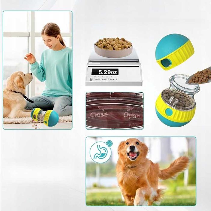 Interaktywna Zabawka Dozownik do Karmienia Psa na Przysmaki