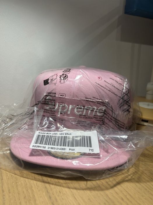 Boné Oficial Supreme x New Era Rings Box Logo