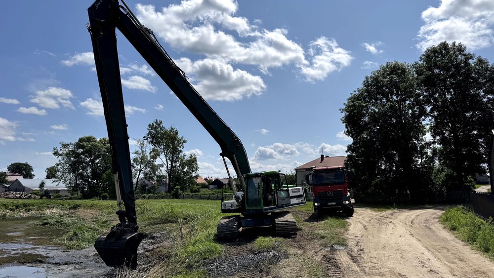 Koparka LONG, Kopanie i Odmulanie Stawów