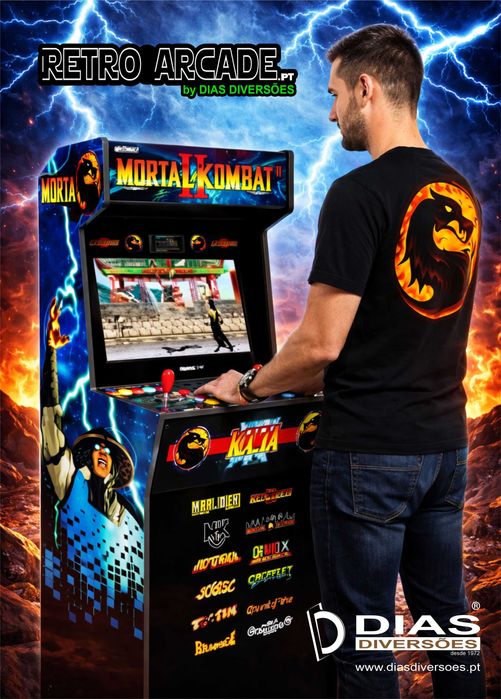 "Mortal Combat"  Máquina de Jogos (Arcade) - Novas