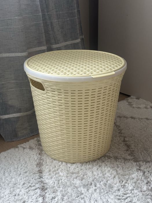 Бачок для білизни, кошик у ванну, круглий