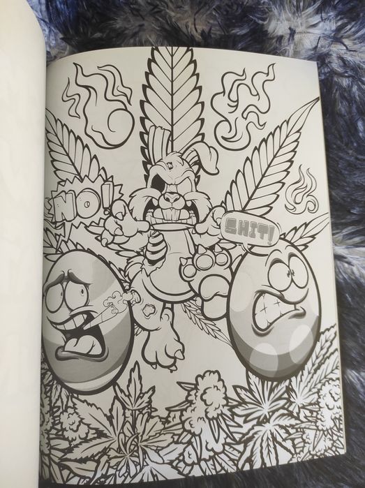 Kolorowanka pastel goth stoner dla dorosłych